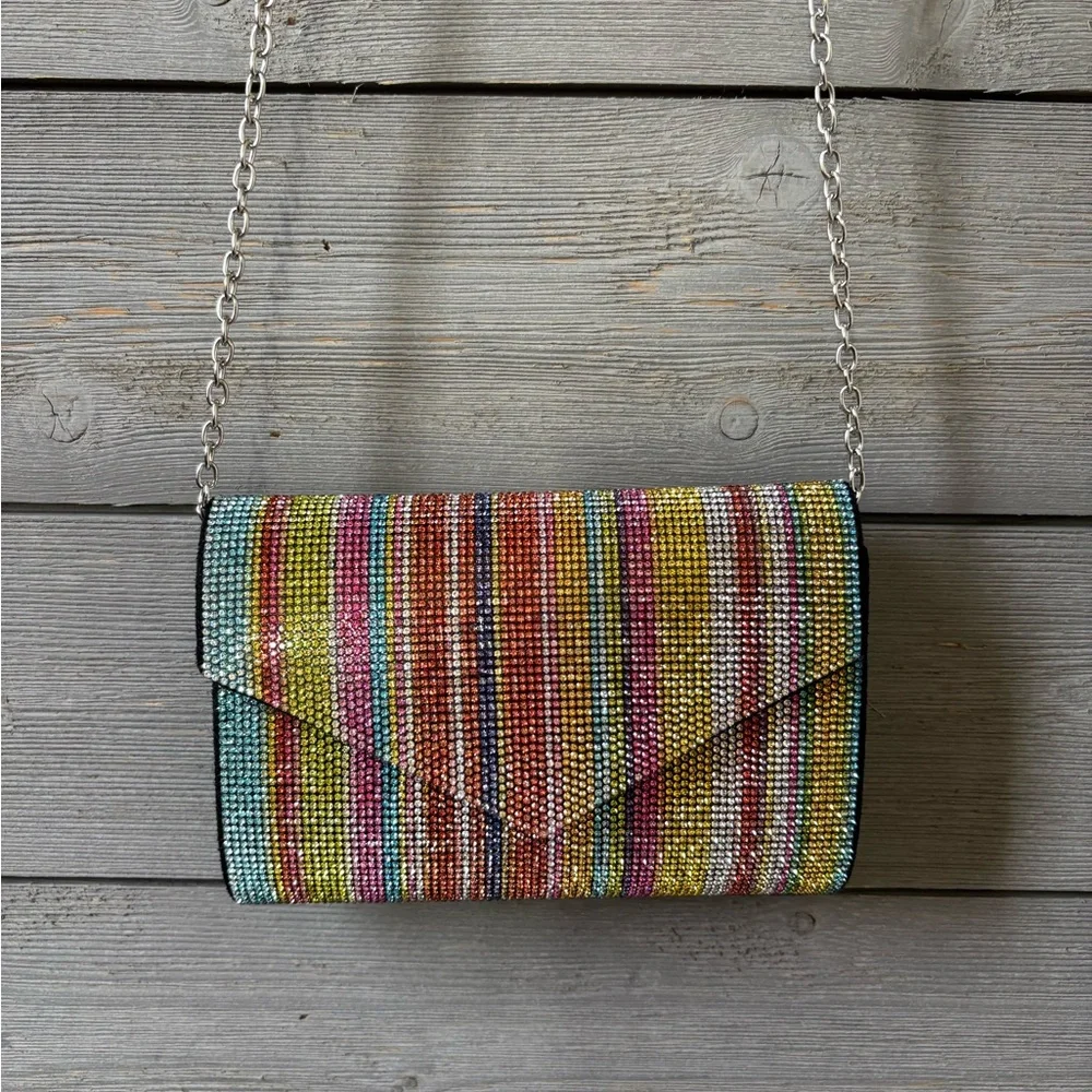 Rhinestone Rainbow Crossbody - Picture 1 of 9